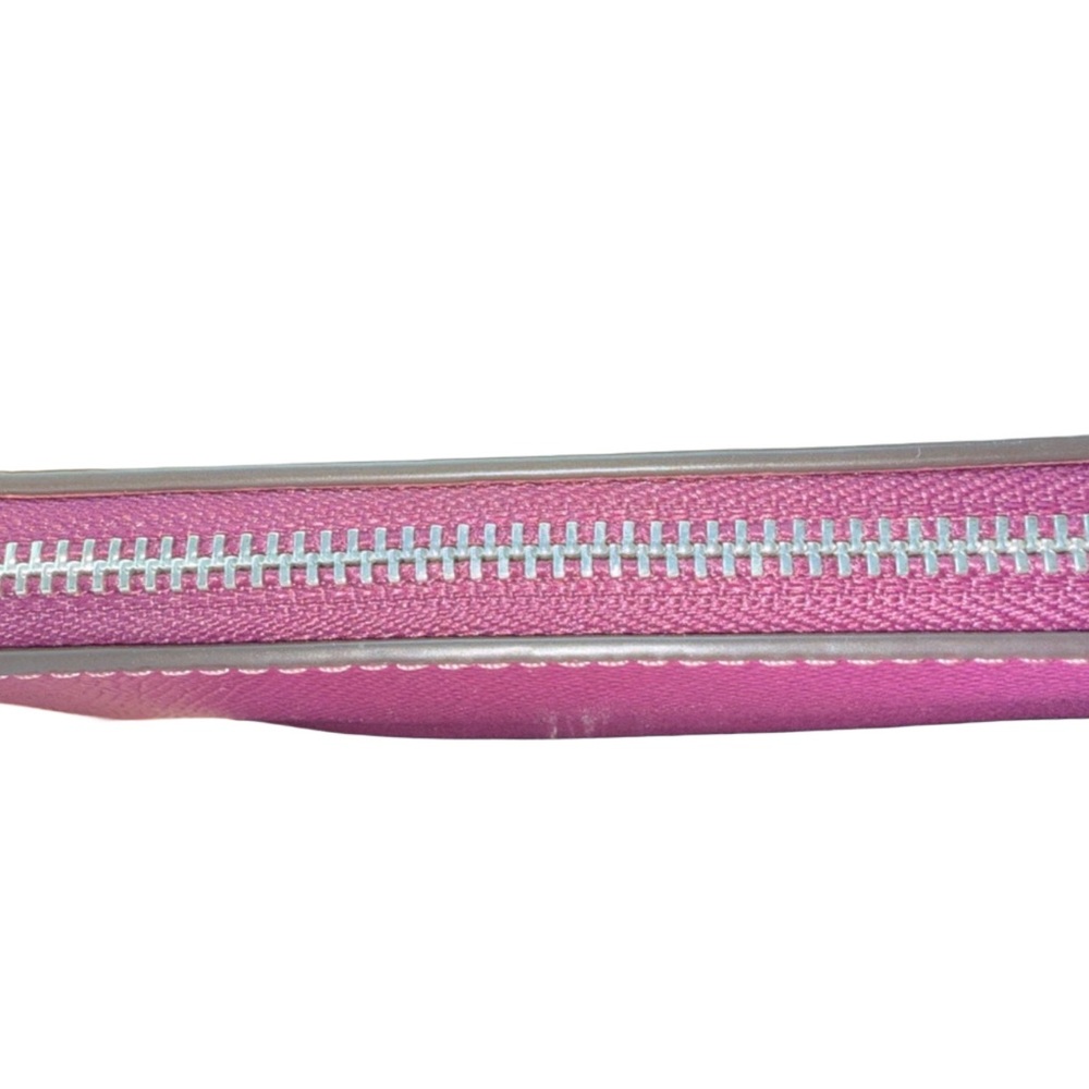 Coach Magenta Leather Zip Wristlet Clutch NWT - Picture 6 of 9